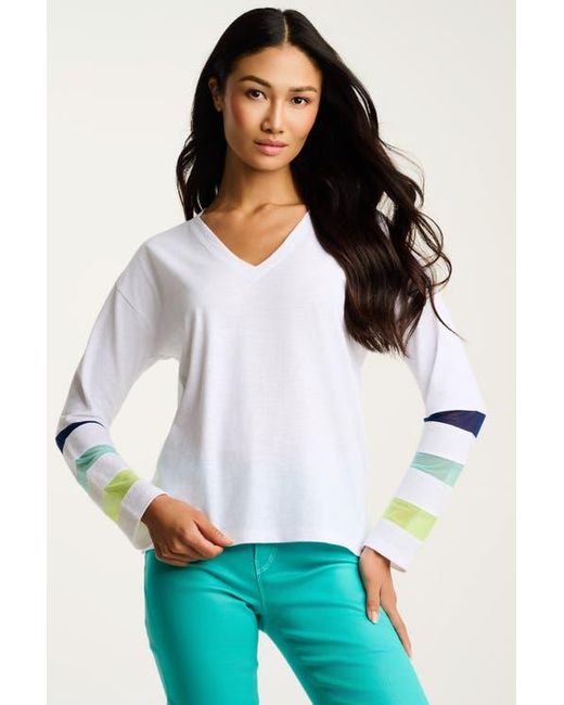 Lisa Todd White Mesh Fest Tee