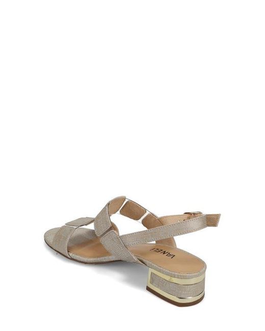 Vaneli Multicolor Hatty Metallic Slingback Sandal