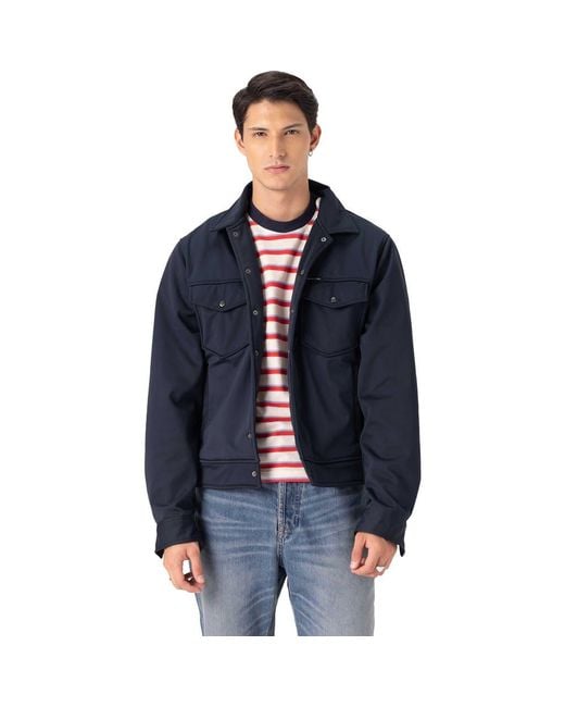 Members Only Green Soft Shell Shirt Jacket for men