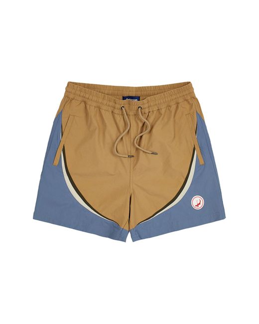 Paterson Blue Tiebreaker Colorblock Tennis Shorts for men