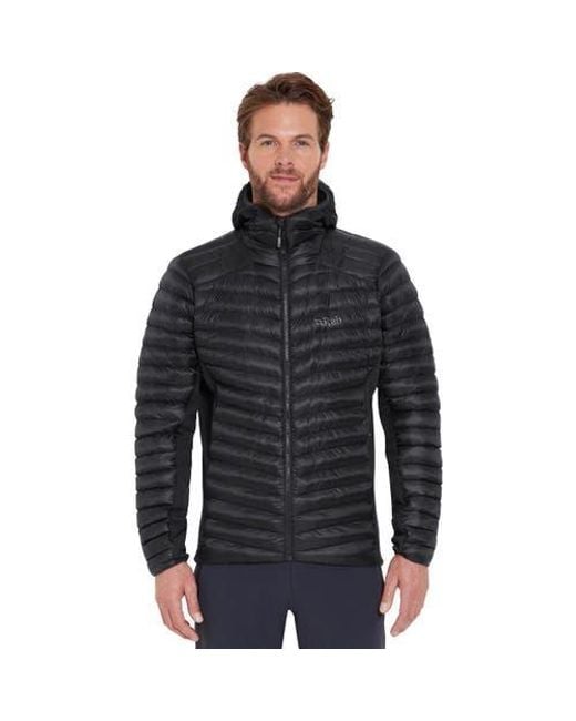 Rab Black Cirrus Flex Hooded Jacket for men