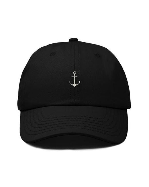 Alix Black Anchor Dad Cap