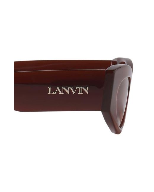 Lanvin Brown Logo Sunglasses