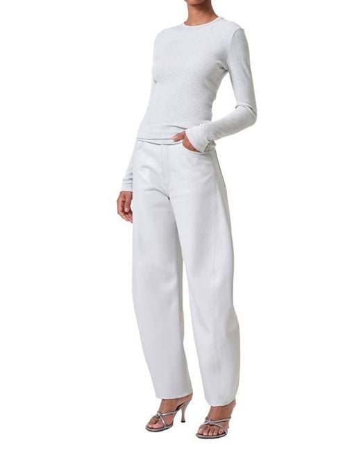Agolde Blue Delphi Rib Slim Top