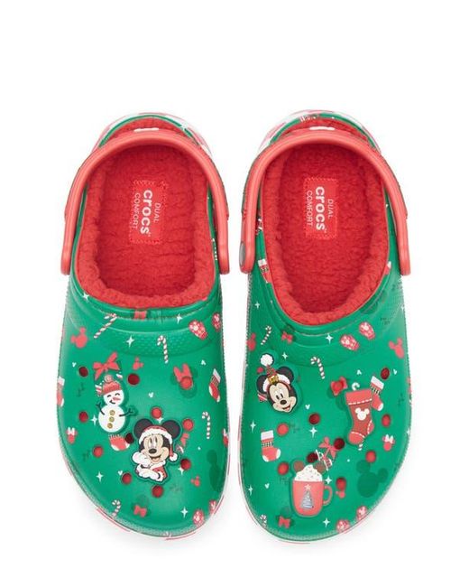CROCSTM Green X Disney Mickey Christmas Lined Clog for men