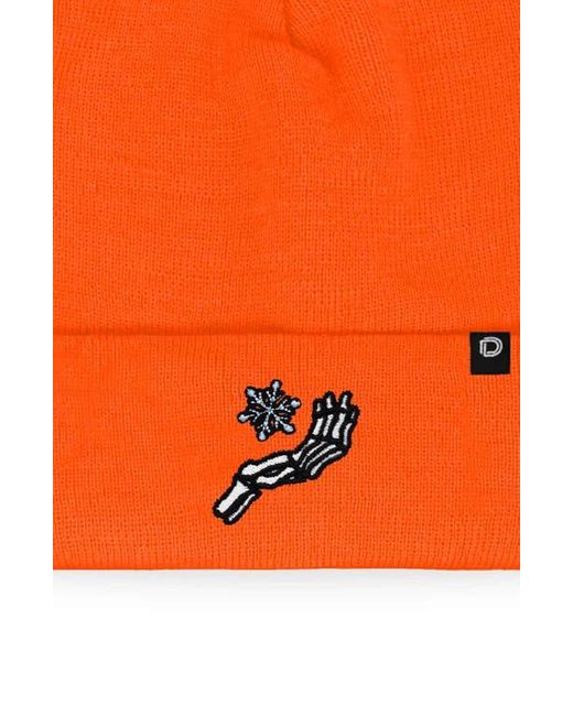 Alix Orange Chill Touch Beanie for men