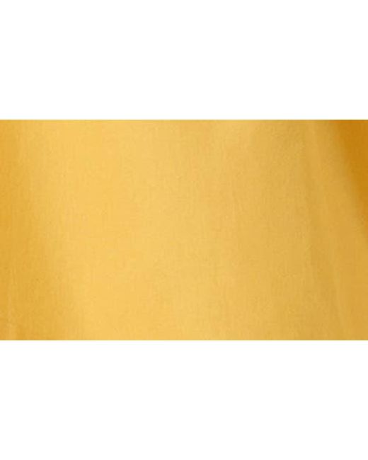 Astr Yellow Bow Detail Smock Bodice Cotton Blend Dress