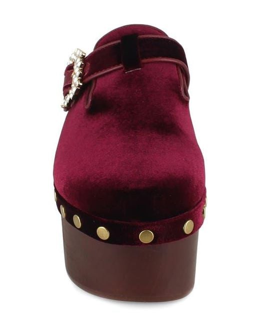 Zigi Red Macarena Platform Clog