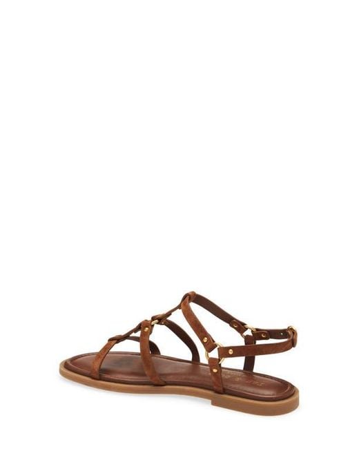 Rag & Bone Brown Geo Stud Gladiator Sandal