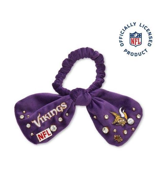 Lele Sadoughi Purple Minnesota Vikings Bow Scrunchie