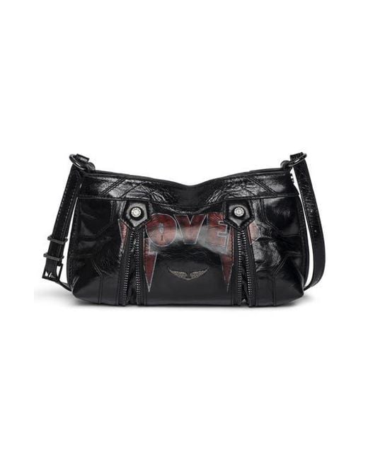 Zadig & Voltaire Black Sunny Mood Punk Crossbody Bag