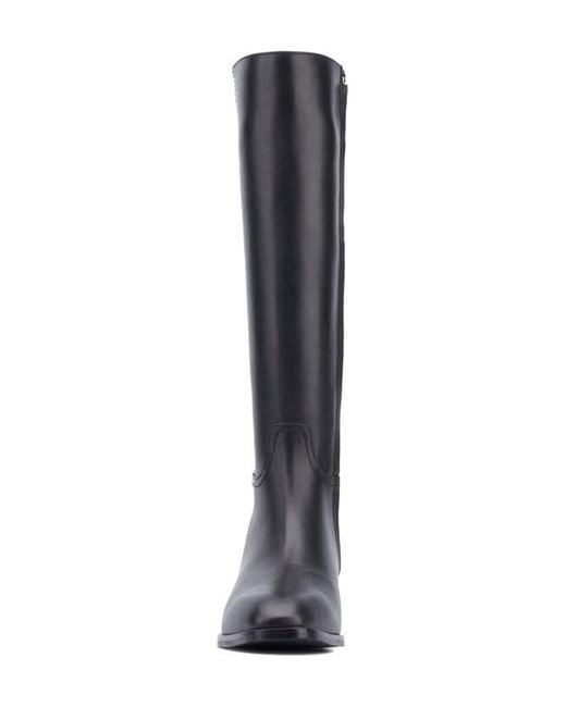 Aquatalia Black Ricarda Weatherproof Knee High Boot
