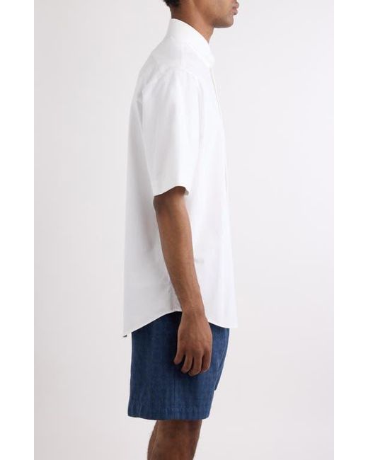 Givenchy White Short Sleeve Cotton Button-Down Shirt for men