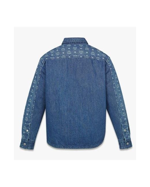 MCM Blue Monogram Jacket