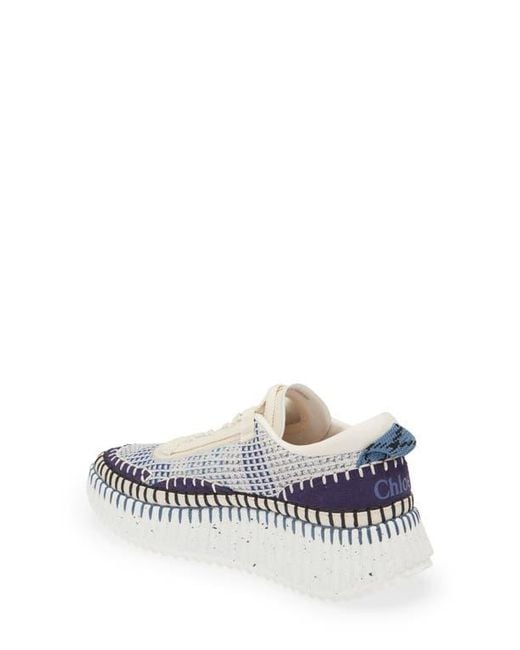Chloé White Nama Platform Sneaker