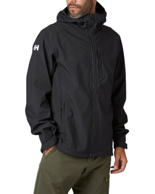 Helly Hansen Black Paramount Water Resistant Hooded Softshell Jacket for men