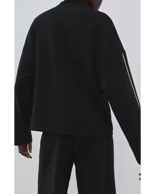 Mango Black Half Zip Sweatshirt