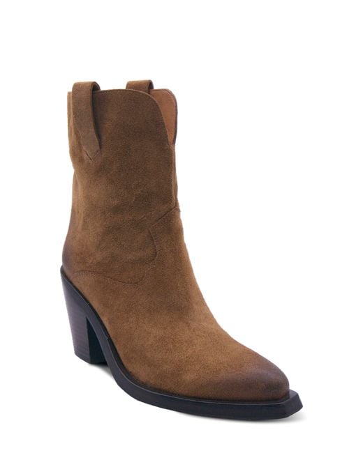 Ash Brown Jester Western Bootie