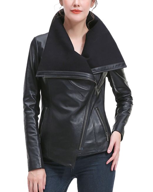 Kimi + Kai Black Kiara Leather Jacket