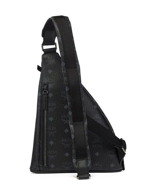 MCM Black Mini Aren Sling for men