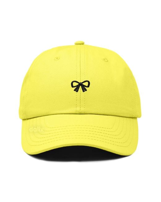 Alix Yellow Bow Dad Cap