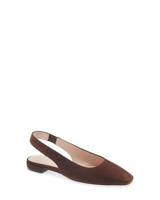 Stuart Weitzman Brown Stassi Slingback Flat