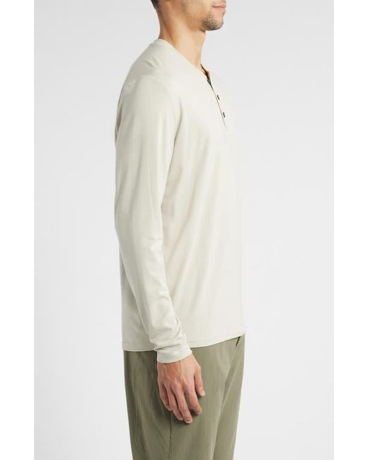 Free Fly White Flex Performance Henley for men