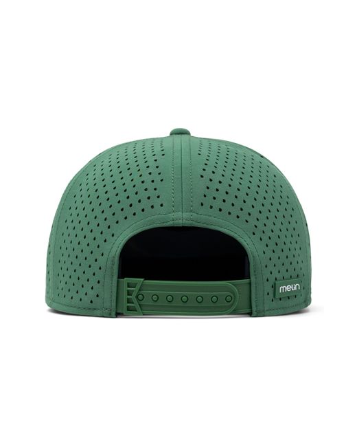 Melin Green Trenches Links Hydro Performance Trucker Hat for men