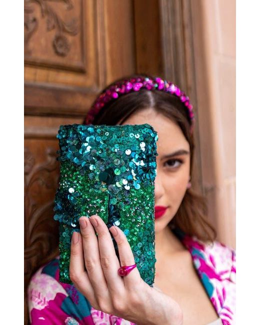 Simitri Blue Garnet Kitsch Clutch