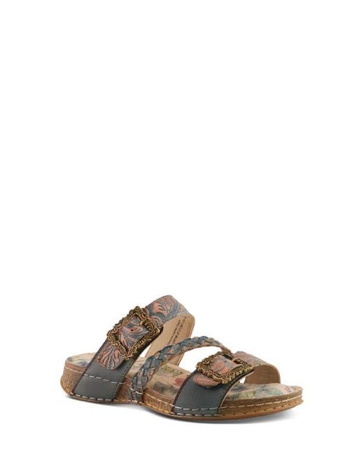 Spring Step Brown Astra Slide Sandal