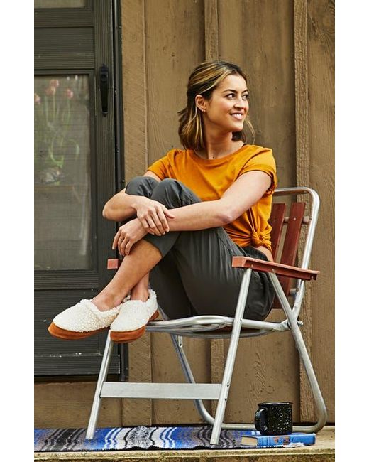 Acorn White Moc Slipper