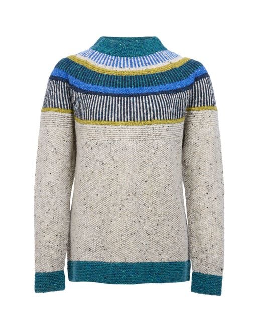 Celtic & Co. Gray Statement Donegal Wool Sweater