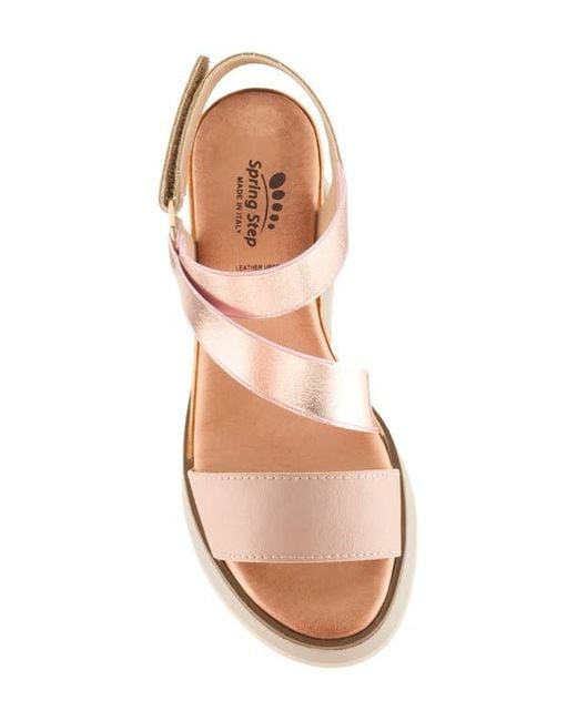 Spring Step Natural Nataly Wedge Platform Sandal