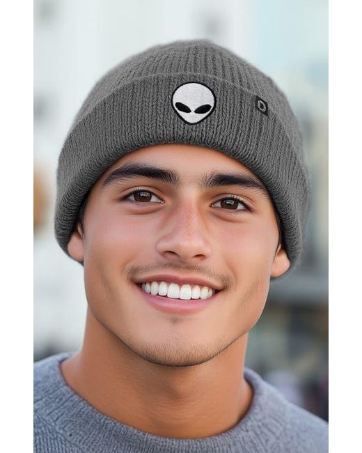 Alix Black Alien Beanie for men