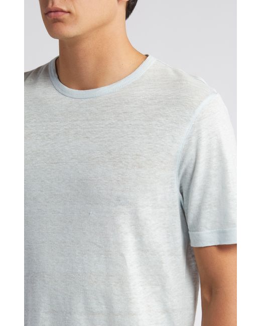 Ted Baker White Flinlo Linen T-shirt for men