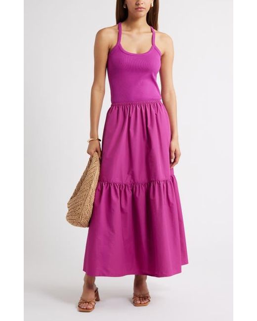 Open Edit Purple Rib Racerback Camisole
