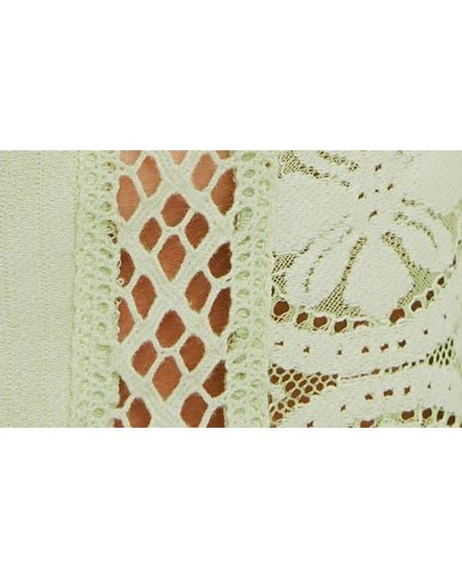 Free People Green Jae Button-Up Top