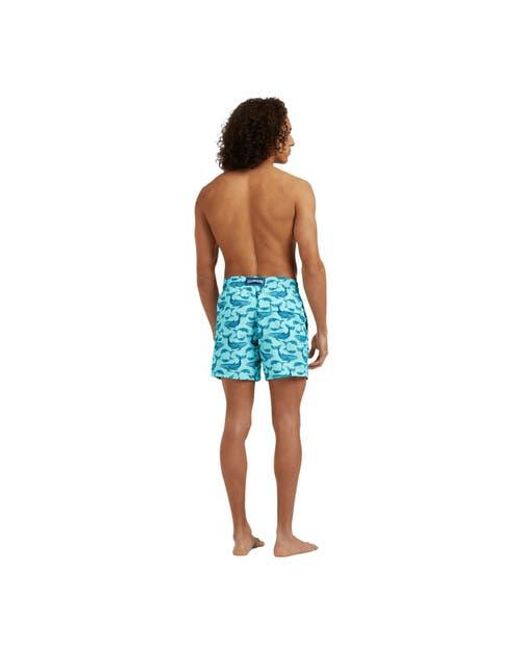 Vilebrequin Blue Swim Shorts Whales for men