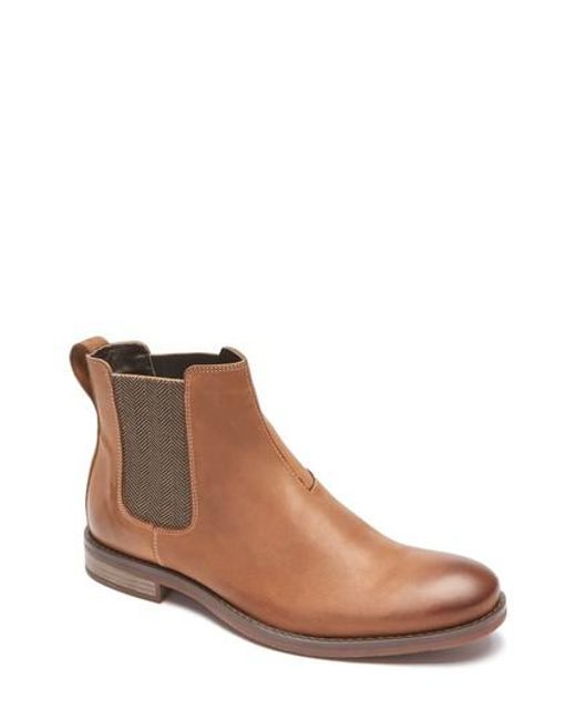rockport men's traviss zip boot chelsea boot