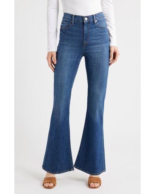 FRAME Blue The Icon High Waist Flare Jeans