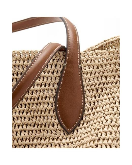 Mango Brown Raffia Tote