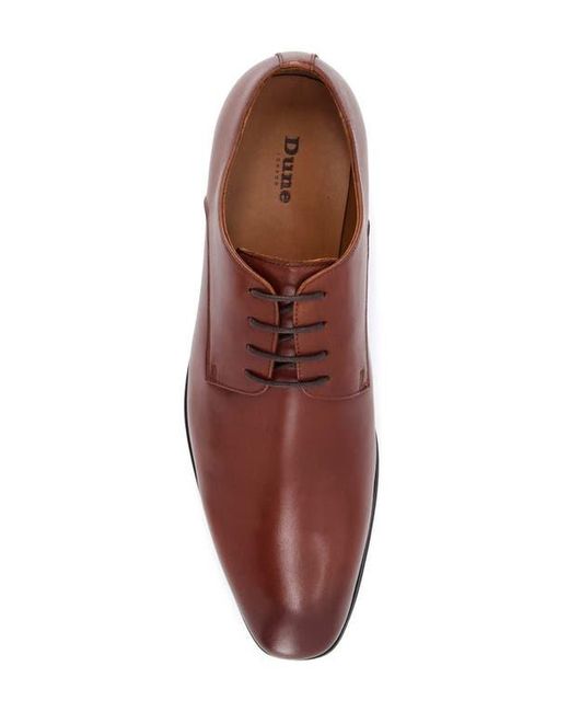 Dune Brown Satchel Plain Toe Derby for men