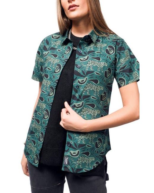 WILDFANG Green The Essential Oxford Button Up