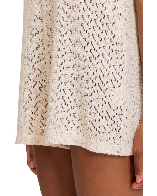 Roxy White Ocean Riders Knit Cover-up Romper