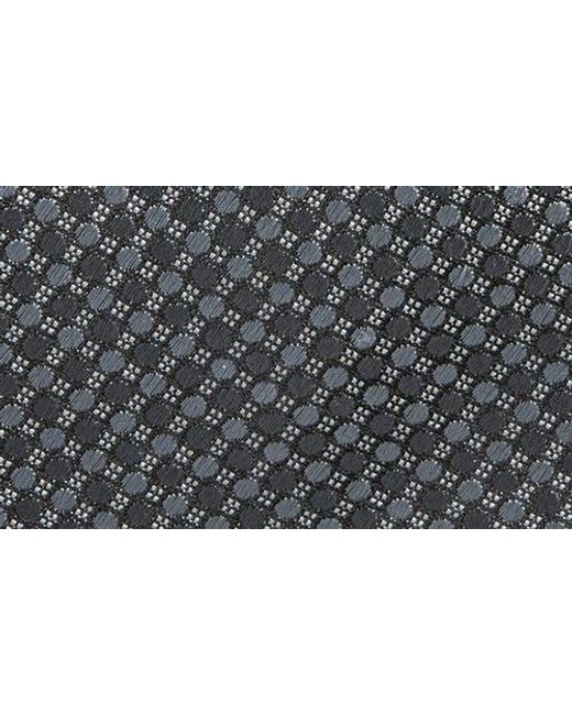 Canali Gray Geometric Silk Tie for men