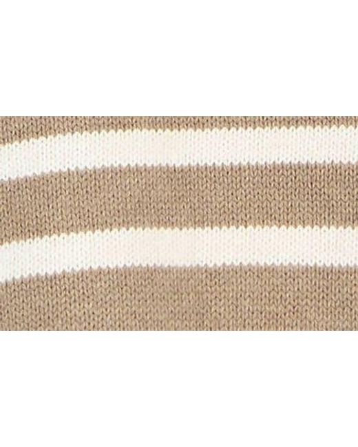 Barbour Natural Rosie Stripe Cotton & Cashmere Sweater