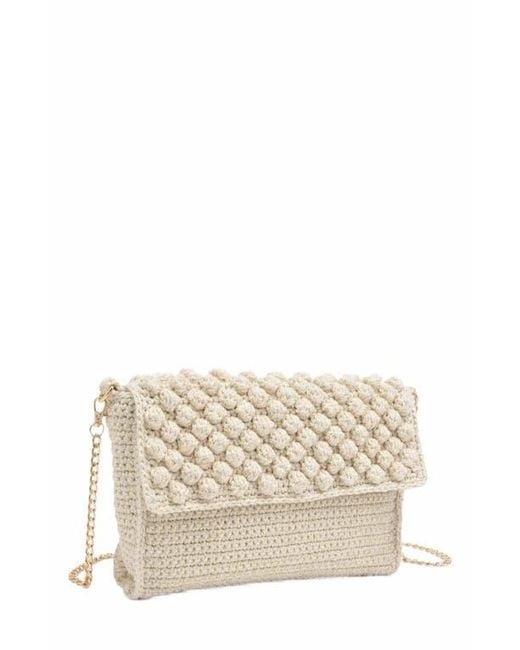Moda Luxe Metallic Stylish Celeste Crossbody Handbag For
