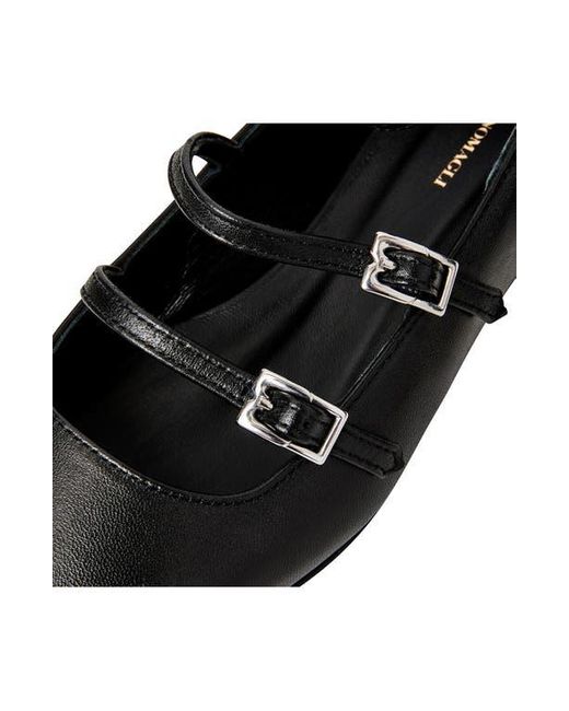 Bruno Magli Black Petra Ankle Strap Mary Jane Flat