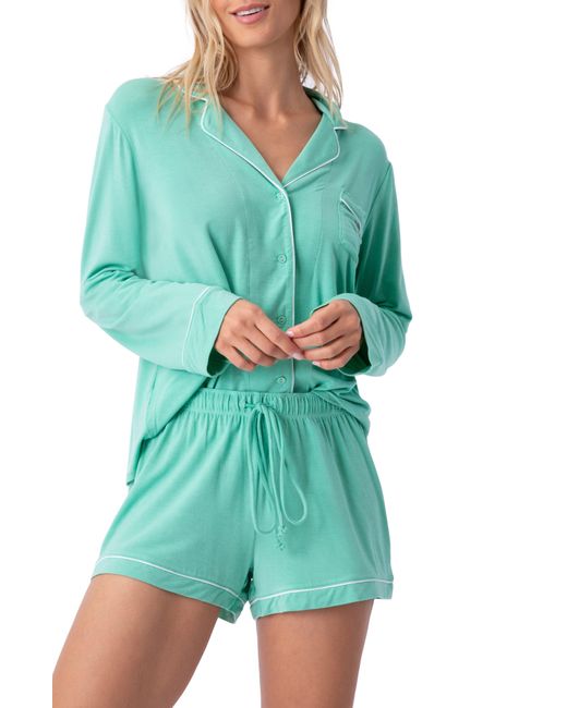 Pj Salvage Green Short Pajamas