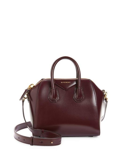 Givenchy Purple Mini Antigona Leather Satchel